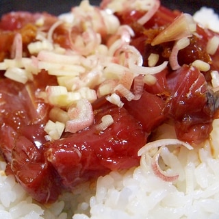 ねっとりとろーり！かつおの漬け丼